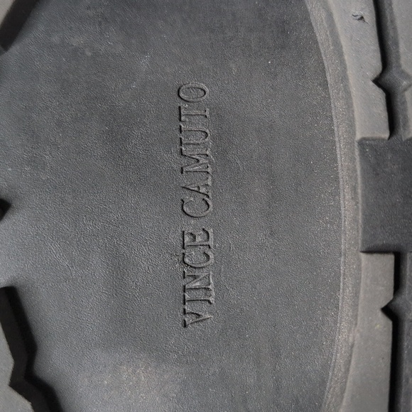 Vince Camuto Repla Black Leather Lace Up Moto Combat Boots - Picture 8 of 8